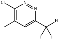 3-Chloro-4-methyl-6-(methyl-d3)-pyridazine 结构式