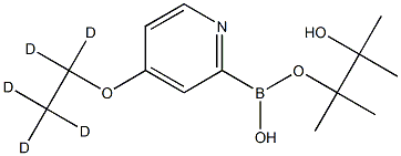 4-(Ethoxy-d5)-pyridine-2-boronic acid pinacol ester 结构式