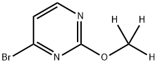 4-Bromo-2-(methoxy-d3)-pyrimidine 结构式