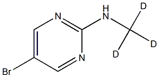 5-Bromo-2-(methyl-d3-amino)-pyrimidine 结构式