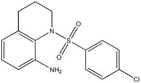 1-((4-氯苯基)磺酰)-1,2,3,4-四氢喹啉-8-胺 结构式