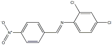 (2,4-dichlorophenyl)(4-nitrobenzylidene)amine 结构式