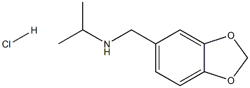 [(2H-1,3-benzodioxol-5-yl)methyl](propan-2-yl)amine hydrochloride 结构式