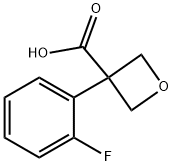 3-(2-FLUOROPHENYL)OXETANE-3-CARBOXYLIC ACID 结构式