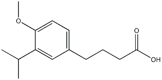 4-[4-methoxy-3-(propan-2-yl)phenyl]butanoic acid 结构式