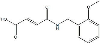 4-[(2-methoxybenzyl)amino]-4-oxobut-2-enoic acid 结构式