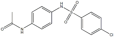 N-(4-{[(4-chlorophenyl)sulfonyl]amino}phenyl)acetamide 结构式