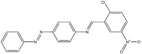 N-(2-chloro-5-nitrobenzylidene)-4-(phenyldiazenyl)aniline 结构式