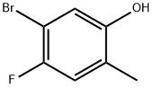 5-溴-4-氟-2-甲基苯酚 结构式