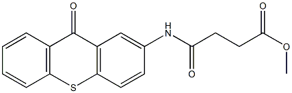 methyl 4-oxo-4-((9-oxo-9H-thioxanthen-2-yl)amino)butanoate 结构式