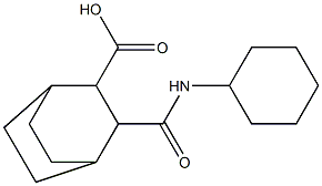 3-(cyclohexylcarbamoyl)bicyclo[2.2.2]octane-2-carboxylic acid 结构式