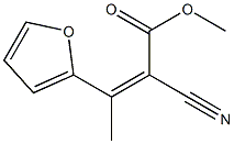 (Z)-methyl 2-cyano-3-(furan-2-yl)but-2-enoate 结构式