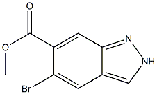 5-Bromo-2H-indazole-6-carboxylic acid methyl ester 结构式