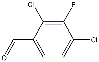 2,4-二氯-3-氟苯甲醛 结构式