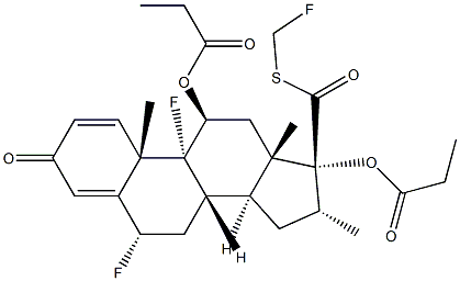 丙酸氟替卡松杂质D 结构式