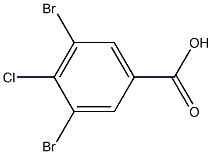 3,5-二溴-4-氯苯甲酸 结构式