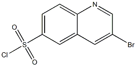 3-溴喹啉-6-磺酰氯 结构式