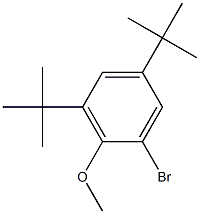 1-溴-3,5-二-叔-丁基-2-甲氧基苯 结构式