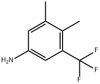 3,4-二甲基-5-(三氟甲基)苯胺 结构式