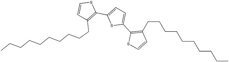 2,5-双[(3-葵基 )-2-噻吩基]噻吩 结构式