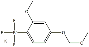 Potassium trifluoro[2-methoxy-4-(methoxymethoxy)phenyl]boranuide 结构式