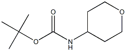 4-BOC-氨基-四氢吡喃 结构式