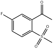 5'-Fluoro-2'-(methylsulphonyl)acetophenone 结构式