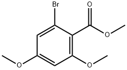 2-溴-4,6-二甲氧基苯甲酸甲酯 结构式