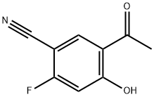 5-乙酰基-2-氟-4-羟基苯甲腈 结构式