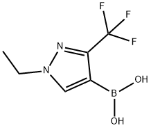 (1-乙基-3-(三氟甲基)-1H-吡唑-4-基)硼酸 结构式