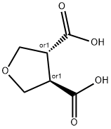 反式四氢呋喃-3,4-二甲酸 结构式