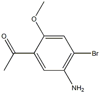 1-(5-Amino-4-bromo-2-methoxy-phenyl)-ethanone 结构式
