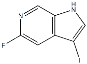 5-Fluoro-3-iodo-1H-pyrrolo[2,3-c]pyridine 结构式