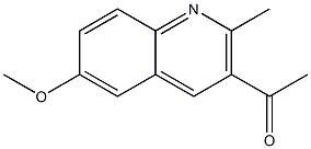 1-(6-Methoxy-2-methyl-quinolin-3-yl)-ethanone 结构式