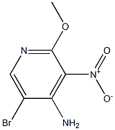 5-溴-2-甲氧基-3-硝基-4-氨基吡啶 结构式