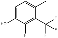 2-Fluoro-4-methyl-3-(trifluoromethyl)phenol 结构式