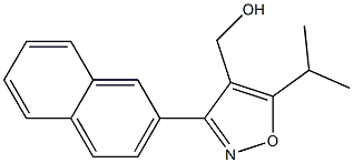 (5-isopropyl-3-(naphthalen-2-yl)isoxazol-4-yl)methanol 结构式