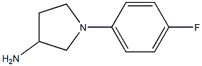 1-(4-fluorophenyl)pyrrolidin-3-amine 结构式