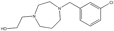 2-(4-(3-chlorobenzyl)-1,4-diazepan-1-yl)ethanol 结构式