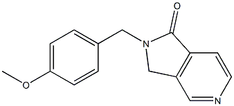 2-(4-methoxybenzyl)-2,3-dihydro-1H-pyrrolo[3,4-c]pyridin-1-one 结构式