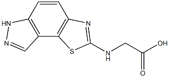 2-(6H-thiazolo[5,4-e]indazol-2-ylamino)acetic acid 结构式