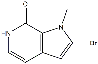 2-bromo-1-methyl-1H-pyrrolo[2,3-c]pyridin-7(6H)-one 结构式