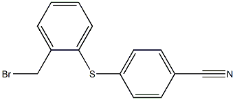 4-(2-(bromomethyl)phenylthio)benzonitrile 结构式