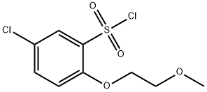 5-chloro-2-(2-methoxyethoxy)benzene-1-sulfonyl chloride 结构式