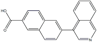 6-(isoquinolin-4-yl)-2-naphthoic acid 结构式