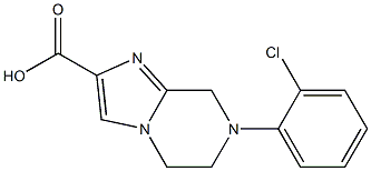 7-(2-chlorophenyl)-5,6,7,8-tetrahydroimidazo[1,2-a]pyrazine-2-carboxylic acid 结构式