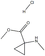 methyl 1-(methylamino)cyclopropanecarboxylate hydrochloride 结构式