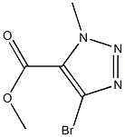 methyl 4-bromo-1-methyl-1H-1,2,3-triazole-5-carboxylate 结构式