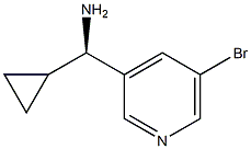 (R)-(5-BROMOPYRIDIN-3-YL)(CYCLOPROPYL)METHANAMINE 结构式