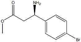 (R)-methyl 3-amino-3-(4-bromophenyl)propanoate 结构式